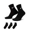 Medias Everyday Lightweight 3-Pack Unisex Negro