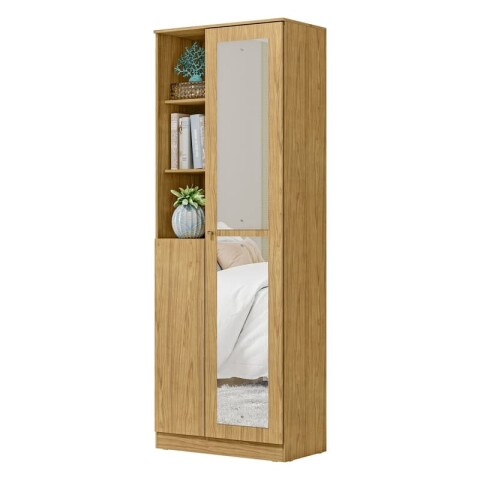 Mueble Multiuso Zapatera Lince Sublime - 2 Puertas con Espejo y 10 Estantes - Marrocos Mueble Multiuso Zapatera Lince Sublime - 2 Puertas con Espejo y 10 Estantes - Marrocos