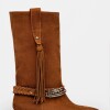 Bota Caña Media Amazonia En Cuero Gamuzado Cuoio