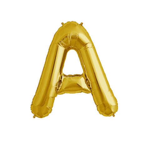 Letra Inflable Dorada 16" A