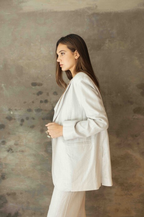 Blazer Sastre Lurex Gris