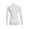 Remera Under Armour ColdGear Authentics Mockneck White