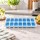 Cubetera para Hielo con Tapa y Base de Silicona 14 Cubos Celeste