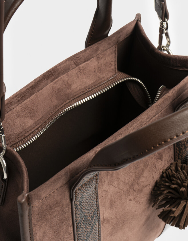 City Carteras Medianas - Marron Chocolate