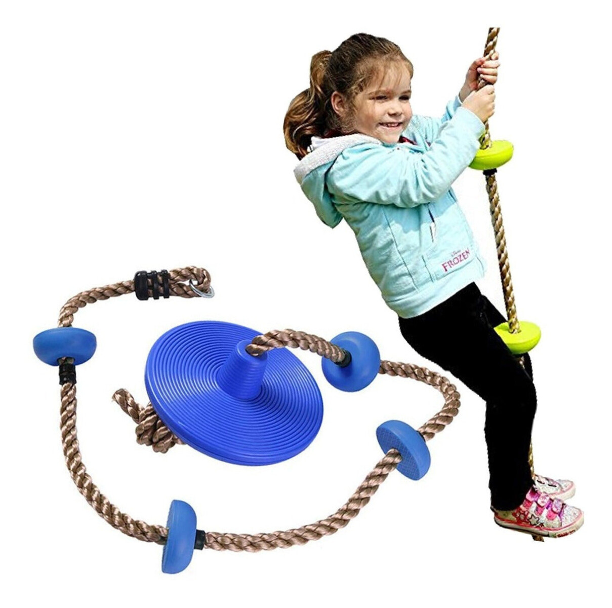 Hamaca Columpio Infantil Tipo Cuerda P/ Escalar Niños - Varios 