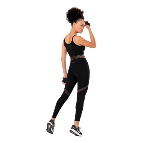 Calza legging deportiva para dama Graphene Negra y Gris Calza legging deportiva para dama Graphene Negra y Gris