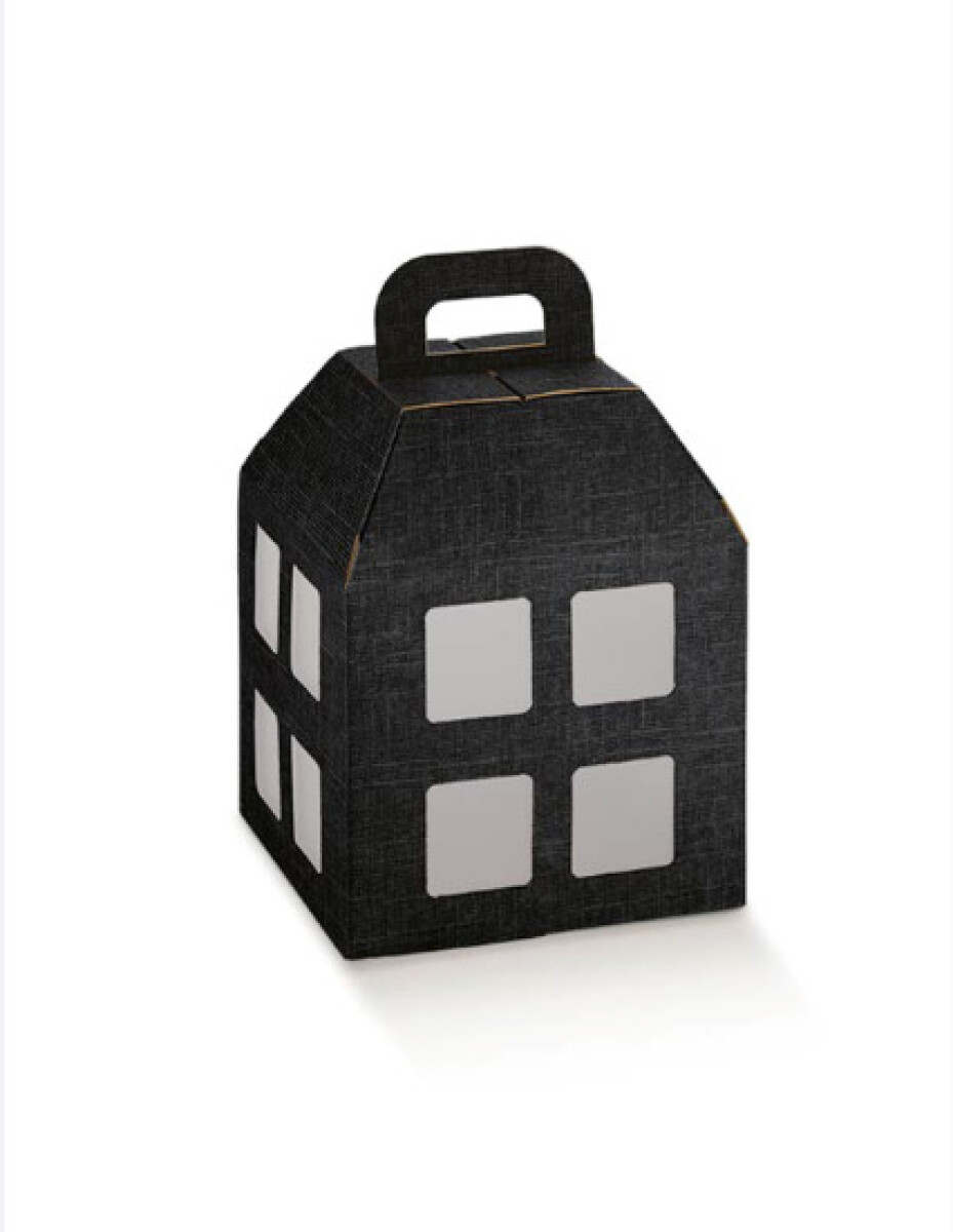 Caja linterna 20x20x25 cm. - SETA NERO 