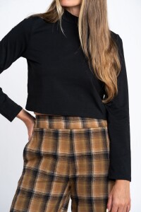 Polera Algodón Elastano Negro