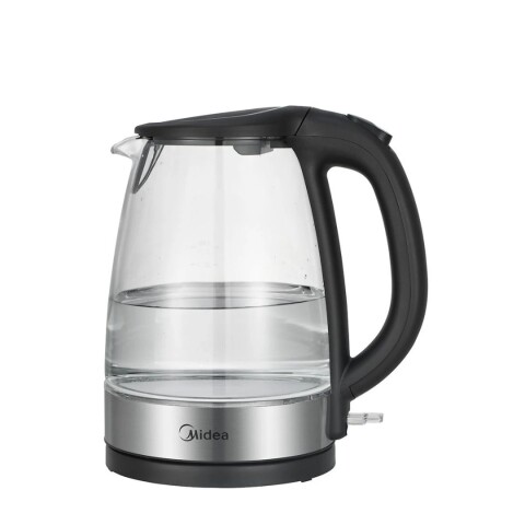 Hervidora Midea Vidrio 1,7 Litros Negra Hervidora Midea Vidrio 1,7 Litros Negra