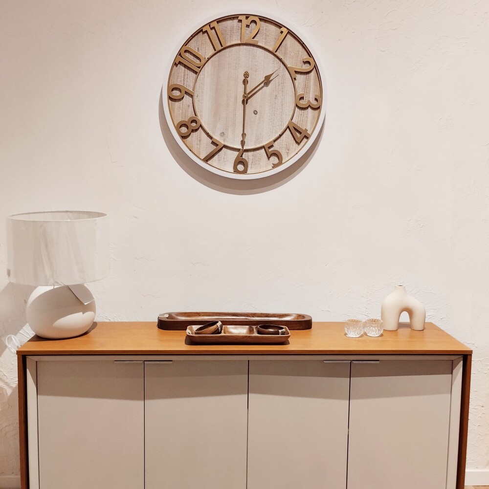 Reloj de Pared - Madera y metal - Diámetro 68cm Reloj de Pared - Madera y metal - Diámetro 68cm