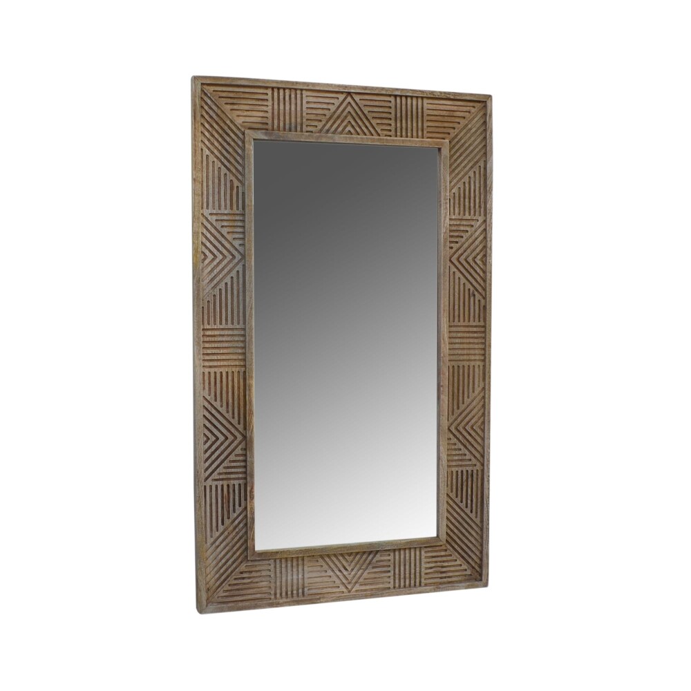 ESPEJO MADERA NATURAL-BEIGE M-24222