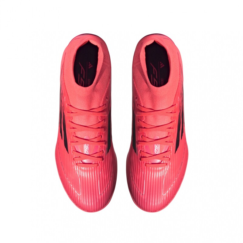 adidas Calzado de Fútbol F50 League Pasto Sintético TURBO/AURORA BLACK/PLATIN MET.
