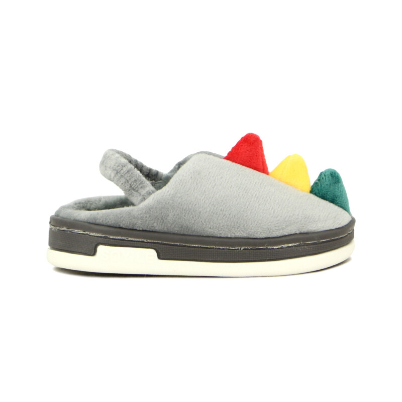 Macri Pantufla Niño/a Dinosaurio Gris