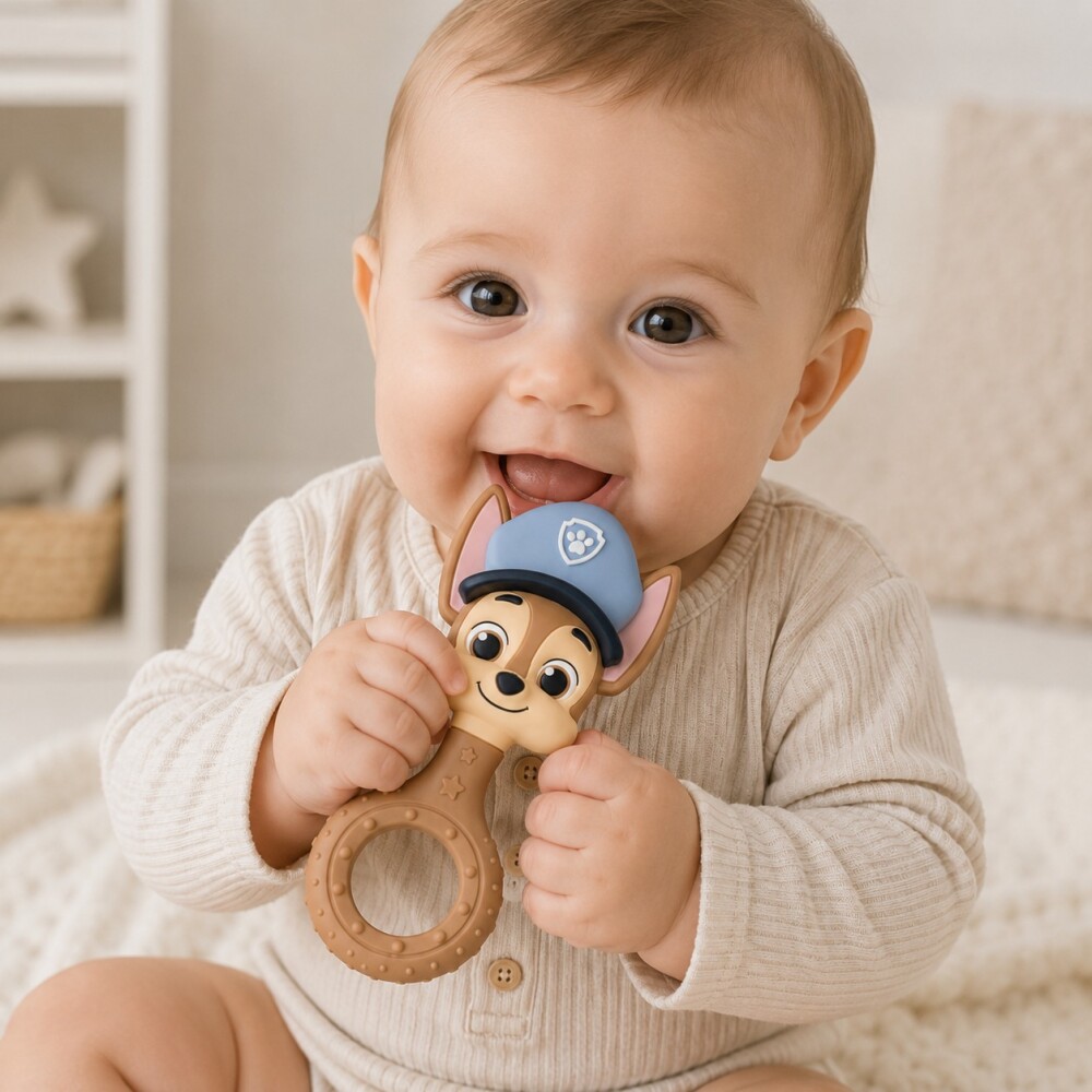 Mordillo sonajero natural personajes paw patrol CHASE