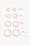 Aros Extra Small acero dorado