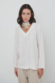 BLUSA ESCOTE V BLANCO