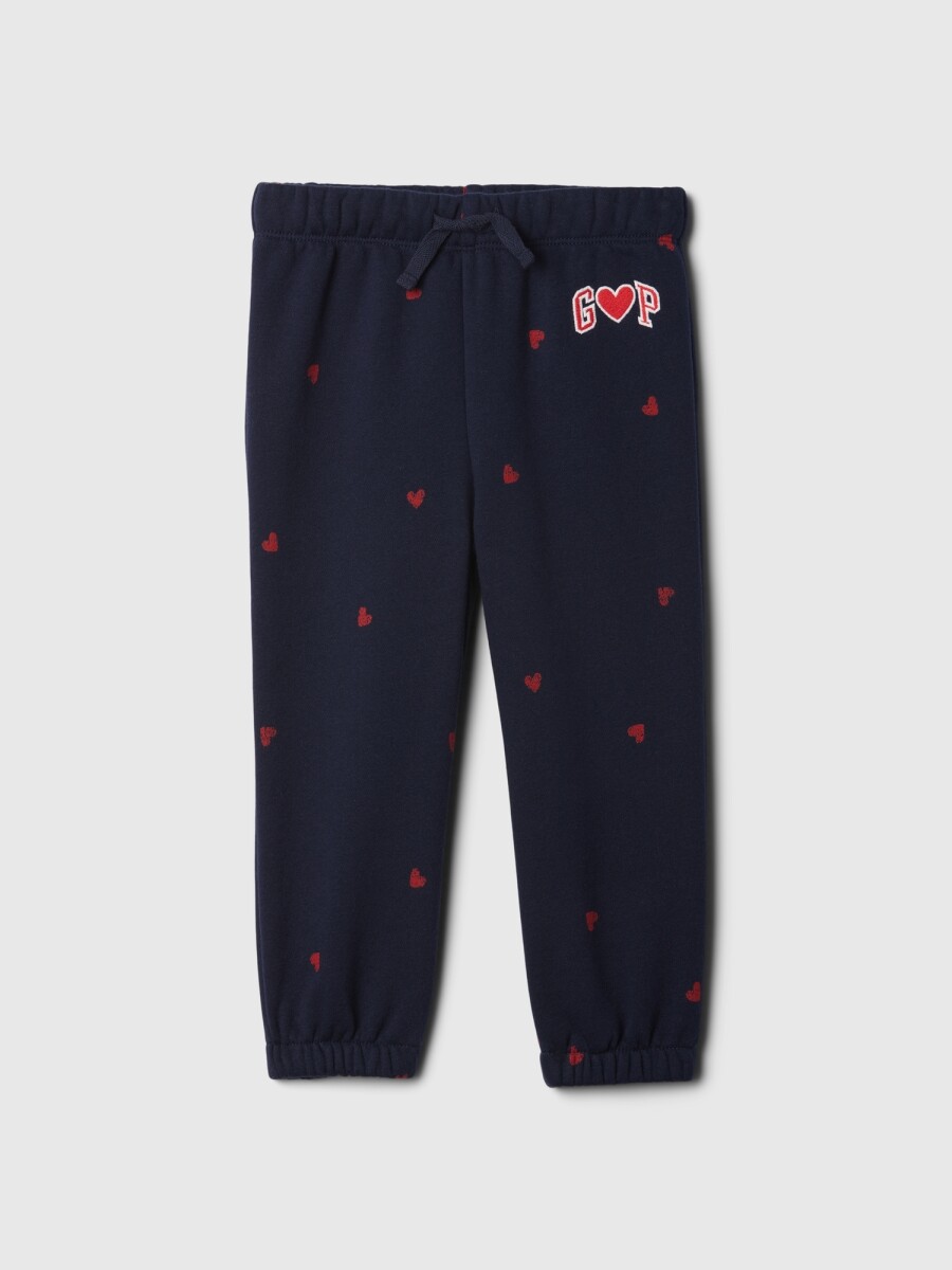 Pantalòn Deportivo Logo Gap Toddler Niña - Sp Navy Heart Logo 