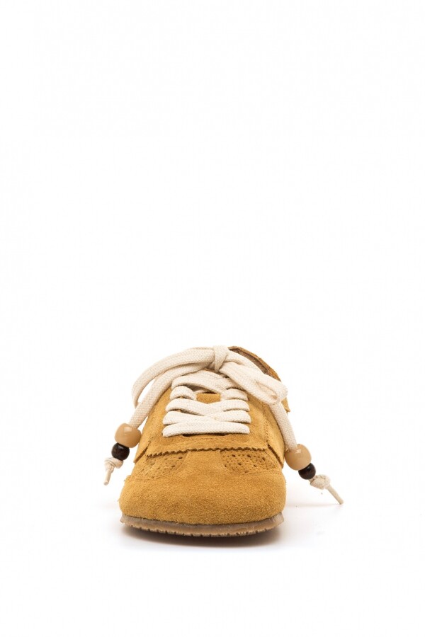 Zapatilla Boho Serraje mostaza Mostaza