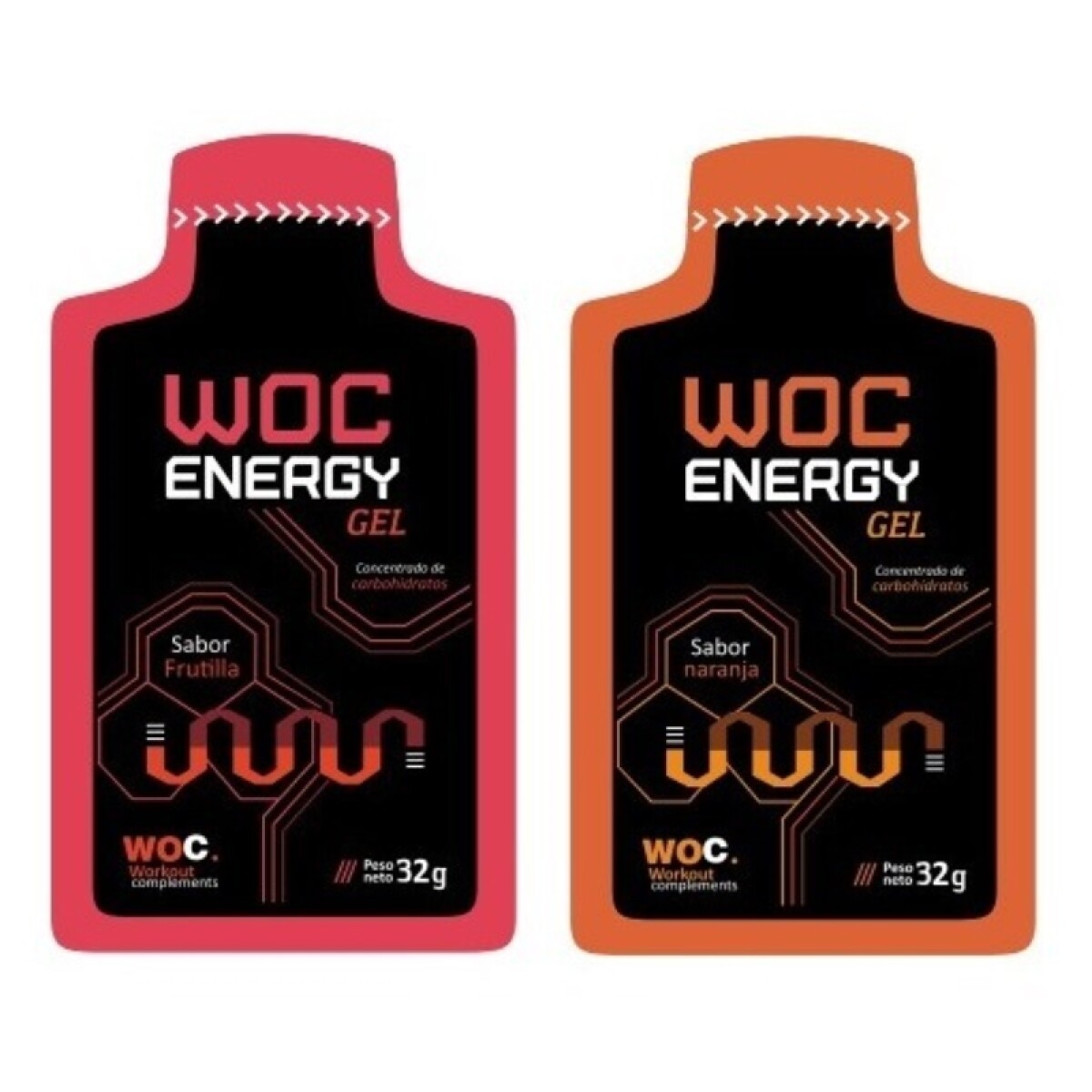 Gel Energizante Woc - Naranja 