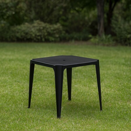 MESA DE JARDIN CUADRADA NEGRO 70X70CM MESA DE JARDIN CUADRADA NEGRO 70X70CM