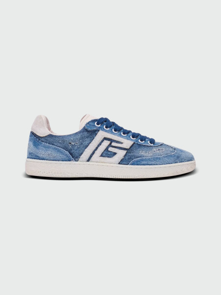 BALMAIN - SNEAKER DENIM SWAN SEE