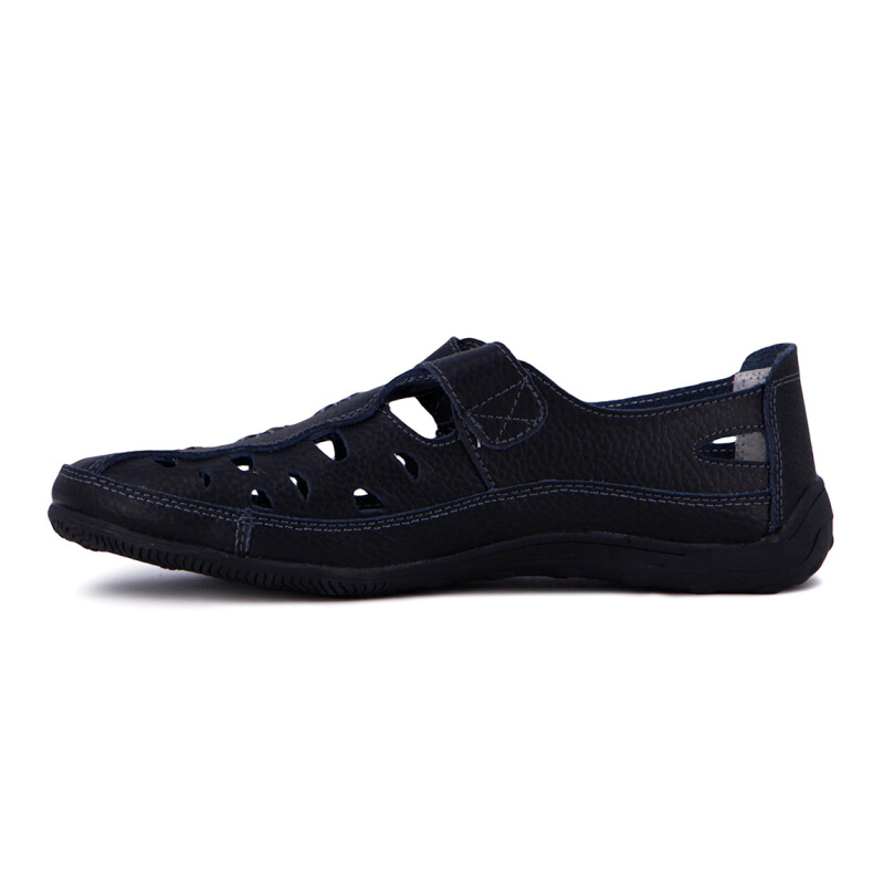 Wonder Guillermina Casual C/velcro Calada - Negro Negro