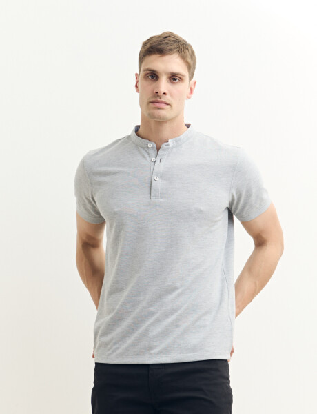 520750 REMERA HARRINGTON LABEL Gris Melange