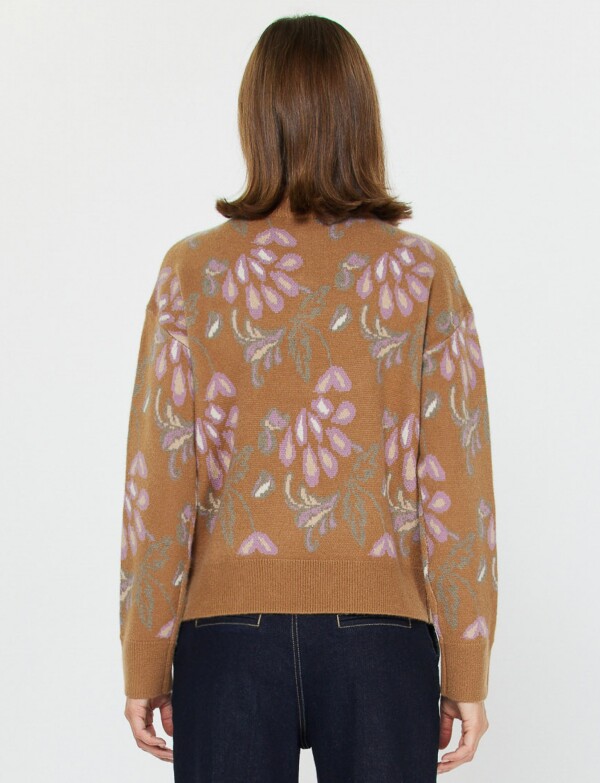 Buzo Zip Cuello Alto TOSTADO/MULTI