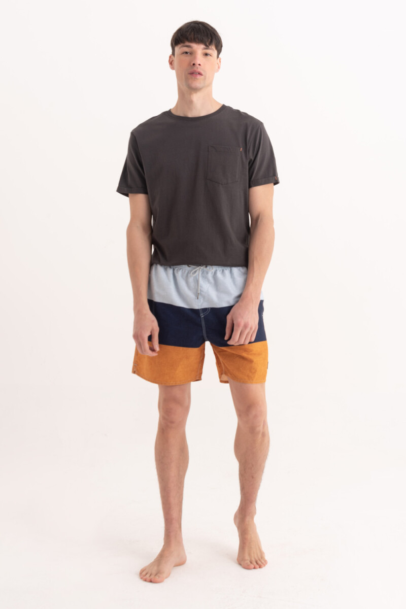 Short de baño bloques - Bloques Azul 
