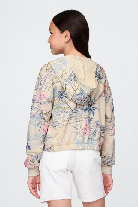 Canguro Sin Felpa Niña Palm Print