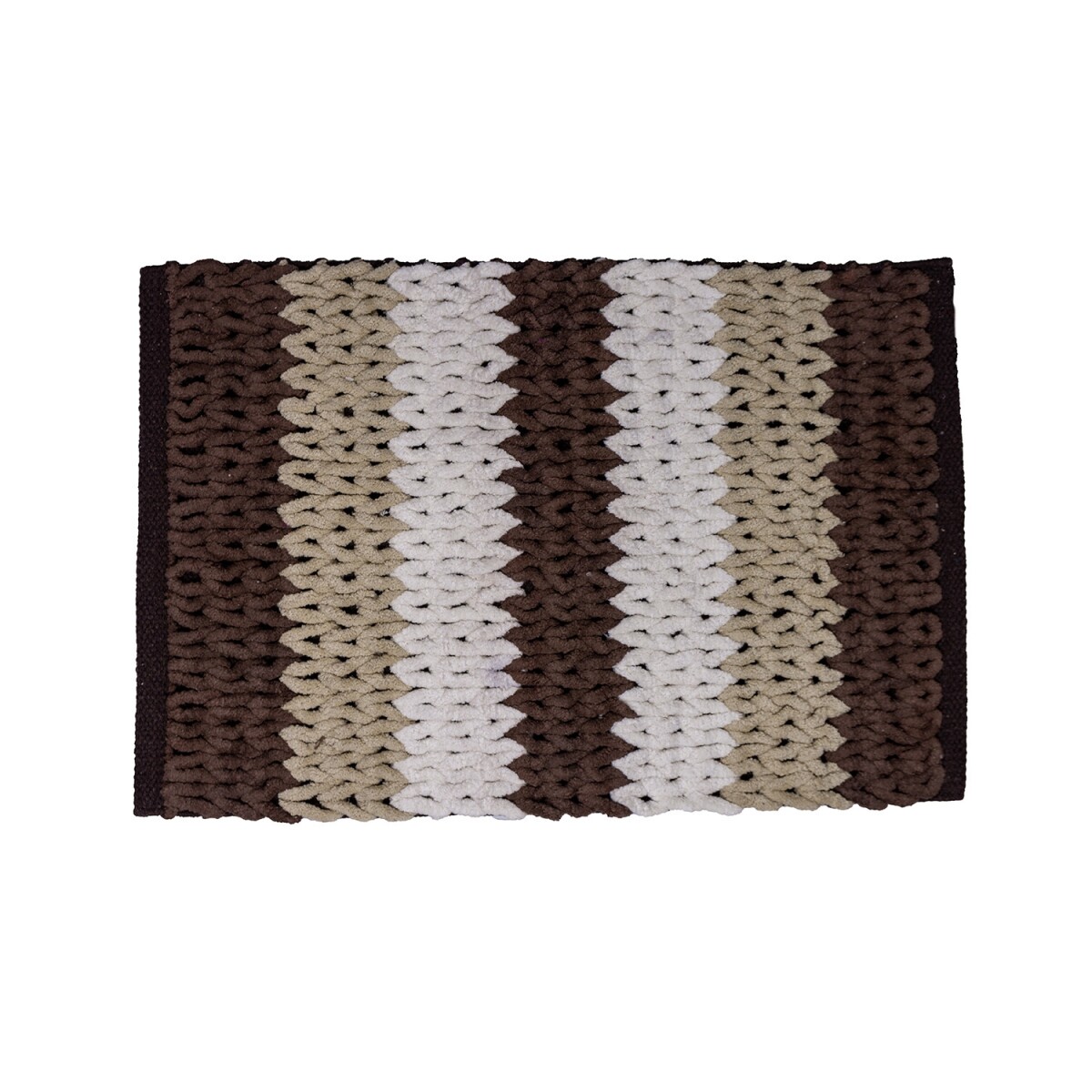 Alfombra De Baño Amalfi Antideslizante Estampada 40x60cm - Marrón 