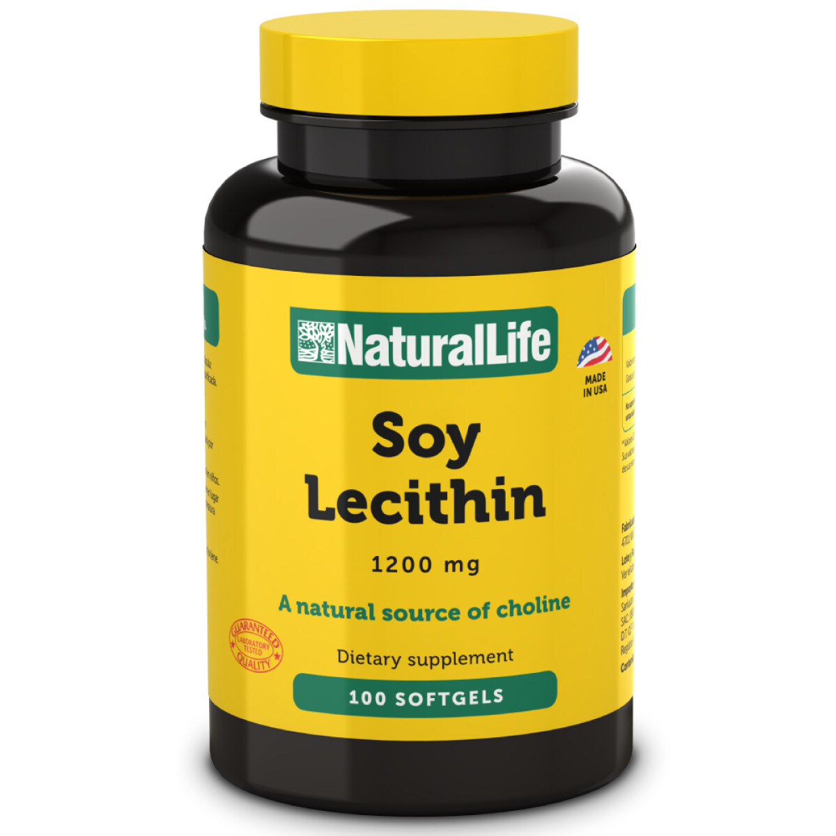 Soy Lecithin Natural Life 100 Cápsulas 