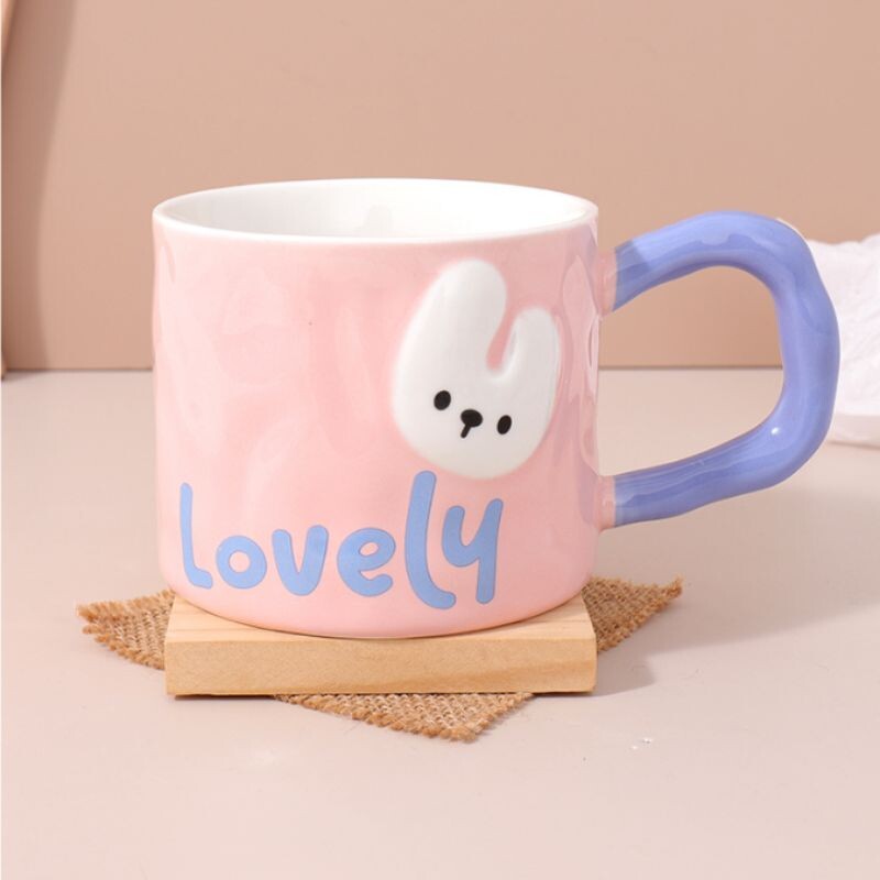 Taza De Cerámica Conejitos - 410ml Taza De Cerámica Conejitos - 410ml