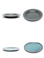 Plato Postre Mix Color Unico