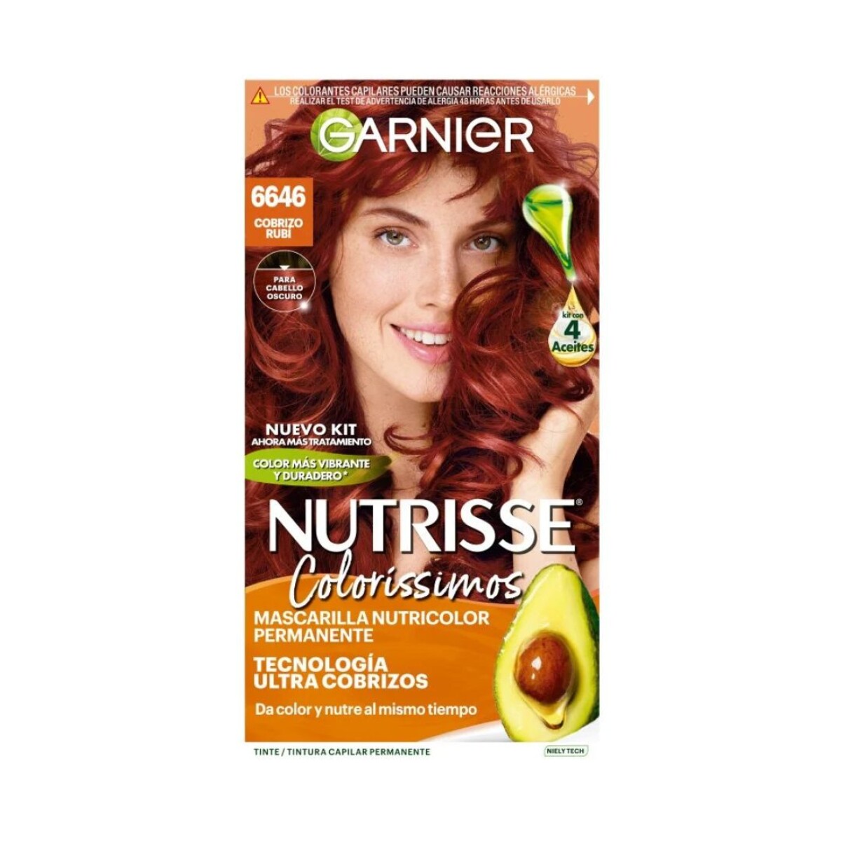 Tinta para cabello Nutrisse - Tono 6646 