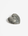 Prendedor Folk Prendedor Corazón Boho - Plateado Antique Silver