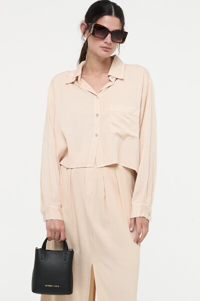 CAMISA CLASIC FIT Crema