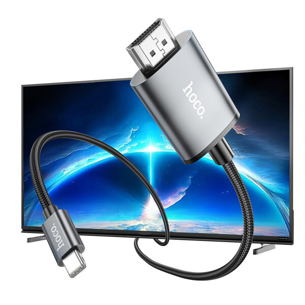Adaptador Hoco Ua27 Usb-c A Hdmi ADAPTADOR HOCO UA27 USB C USB C A HDMI