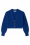 Cardigan con manga balloon AZUL