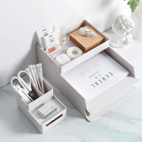 Set Completo Bandeja Organizador Escritorio Pvc Set Completo Bandeja Organizador Escritorio Pvc
