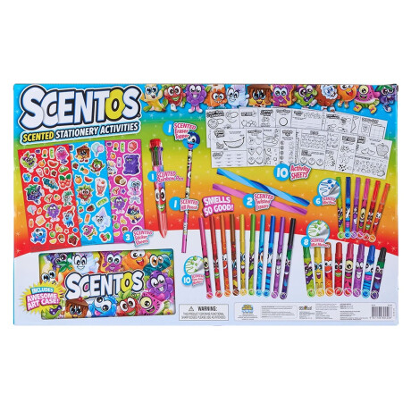 Kit Arte Escolar Scentos 145P Cartuchera Marcadores Lapicera Multicolor