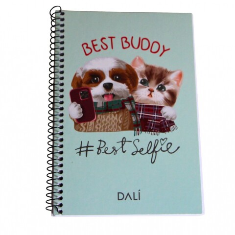 CUADERNO A5 DALI 70 HOJAS TAPA BEST BUDDY