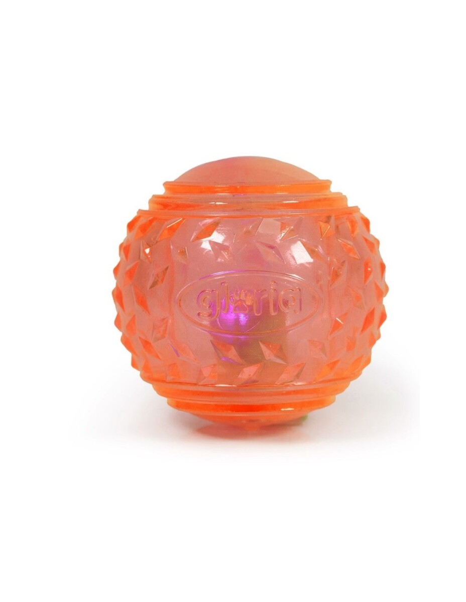 PELOTA LED GLORIA NARANJA PARA PERROS 6,35CM 