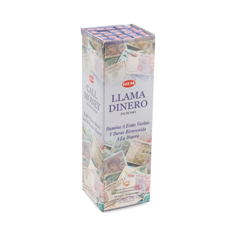 INCIENSO HEM CAJA DE CARBÓN X25 Llama Dinero