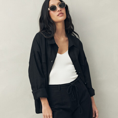 PANTALON BALIZAS BORDADO Negro