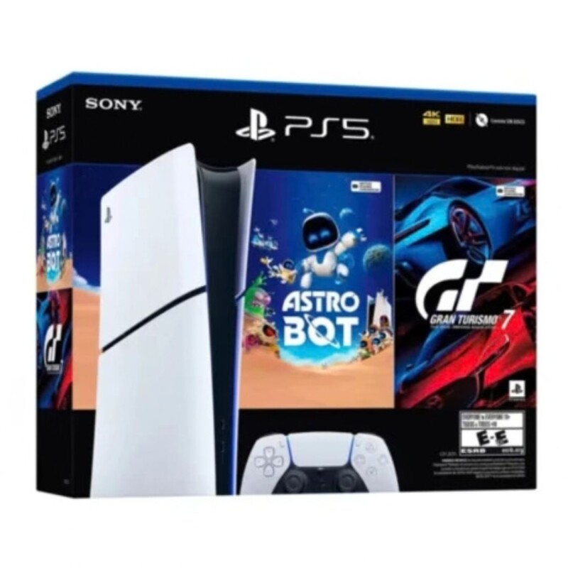 Consola PS5 PlayStation 5 Digital Sony Slim + AstroBot, GT7 Consola PS5 PlayStation 5 Digital Sony Slim + AstroBot, GT7