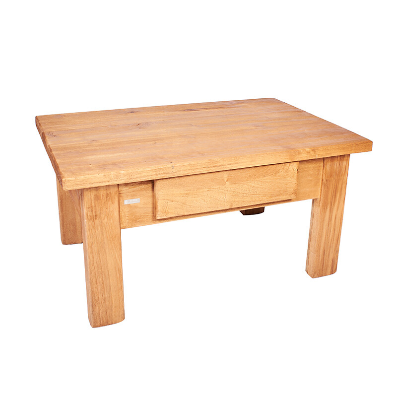 Mesa de living rustica con cajón 110 Mesa de living rustica con cajón 110
