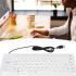 Teclado Flexible Con Cable Ledstar Wb-86 BLANCO