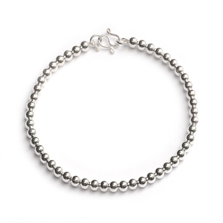 Pulsera Perlas de PLata Corta