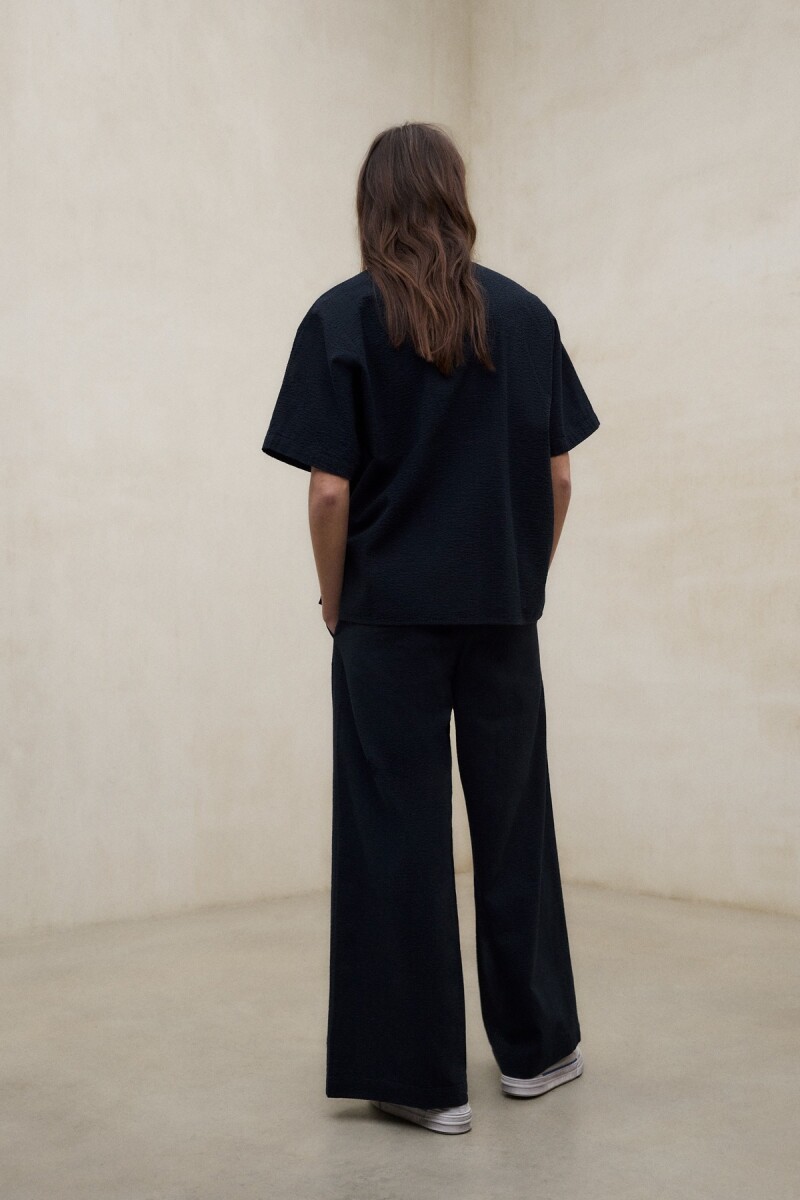 CAMISA MELANIA SEERSUCKER Navy